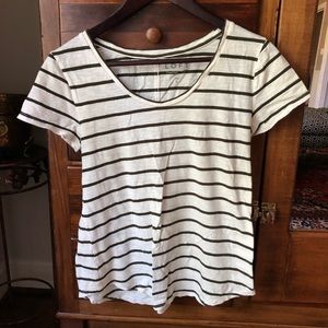Loft striped tee size small